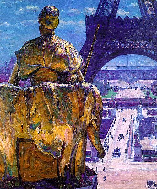La Tour Eiffel, 1900, Louis Welden Hawkins