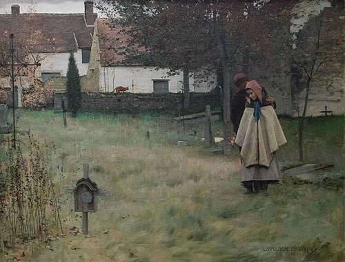 Les Orphelins, 1881, Louis Welden Hawkins