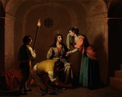 San Francisco en prisión, 1787, Zacarías González Velázquez