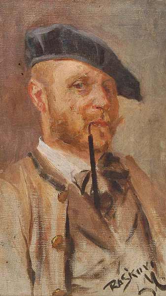 Portrait of Painter Karel Rašek, , Luděk Marold