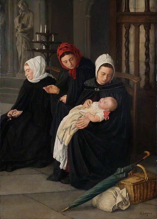 The Baptism, 1869, Alphonse Legros