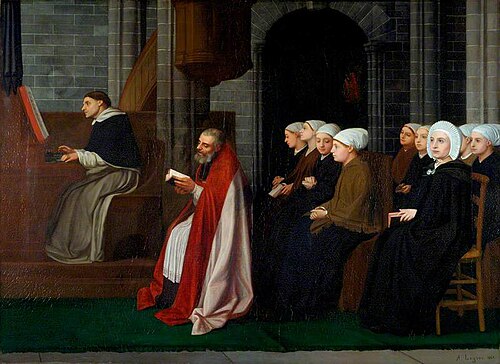 A May Service for Young Women, 1868, Alphonse Legros