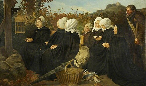 The Pilgrimage, 1871, Alphonse Legros