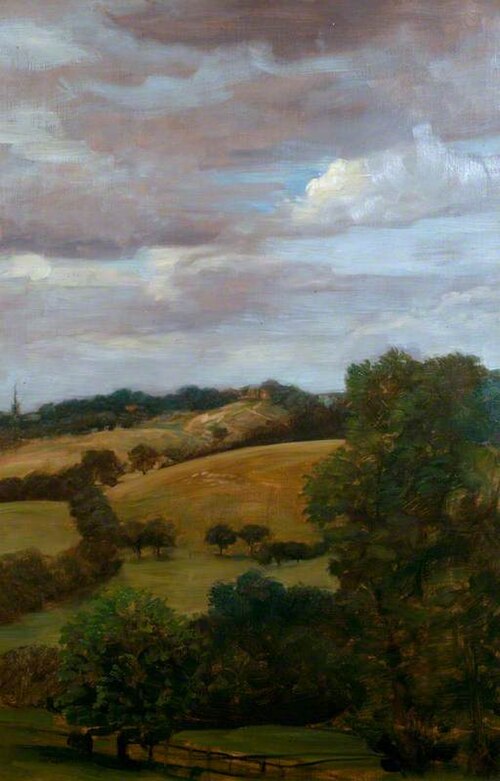 Hilly Landscape, 1876, Alphonse Legros