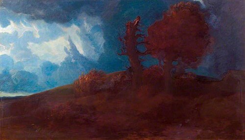 Landscape with a Road over a Hill, 1885, Alphonse Legros