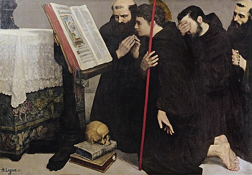 La Vocation de saint Francois, 1861, Alphonse Legros