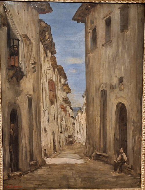 Une rue à Baitz, 1861, Alphonse Legros