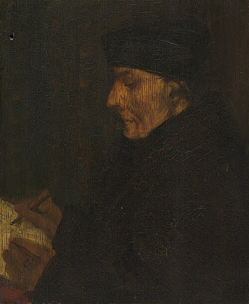 Memory Copy of Holbein's Erasmus, , Alphonse Legros