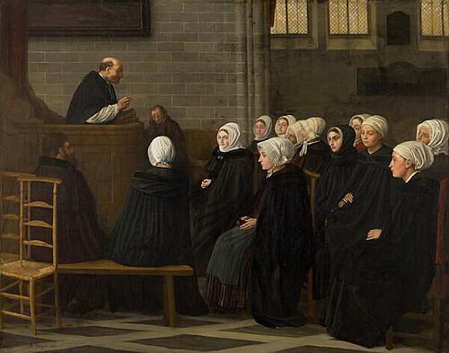 The Sermon, 1871, Alphonse Legros