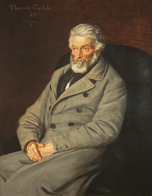 Thomas Carlyle, 1795 - 1881. Historian and essayist, 1877, Alphonse Legros