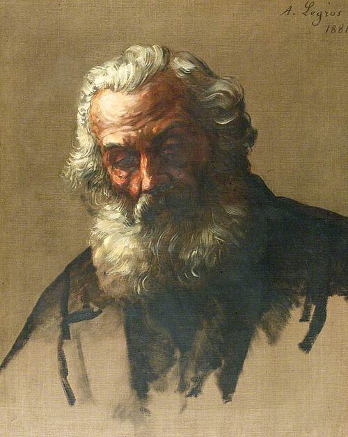 Head of an Old Man, 1881, Alphonse Legros
