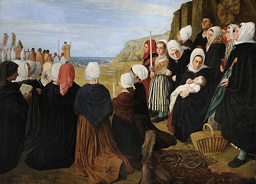 Blessing the Sea, 1872, Alphonse Legros
