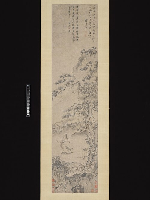 Tao Yuanming Enjoying Chrysanthemums, 1487, Du Jin