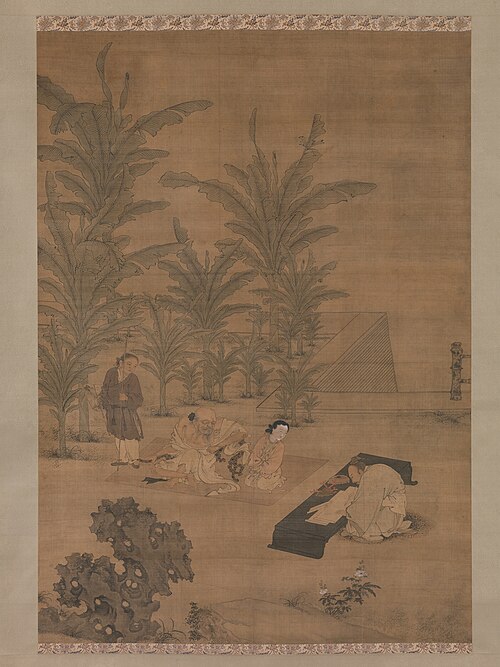 The Scholar Fu Sheng Transmitting the Book of Documents, 1487, Du Jin