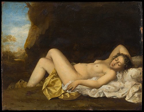Sleeping Nymph, 1700, Abraham van Cuylenborch