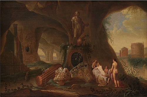 Nymphs in a Grotto, 1646, Abraham van Cuylenborch