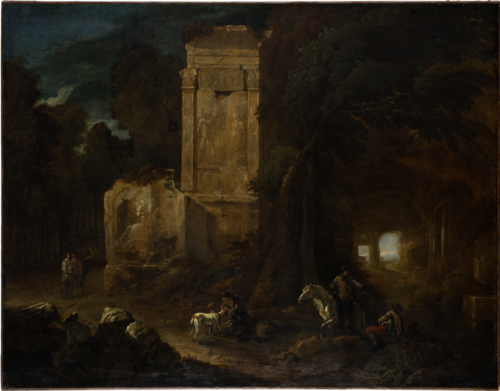 Landscape with Ancient Ruins, 1643, Abraham van Cuylenborch