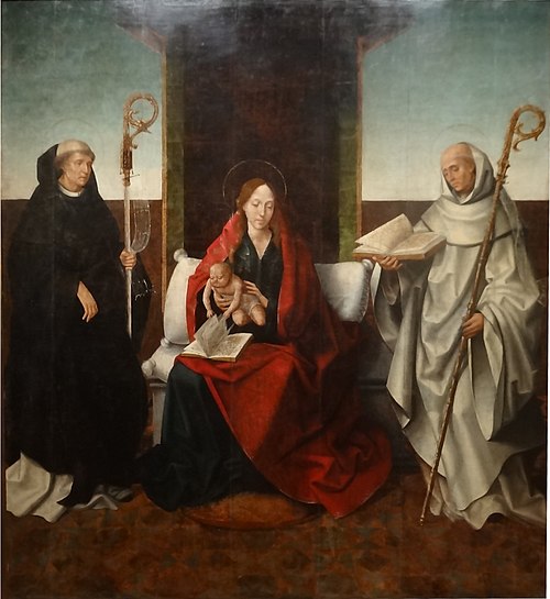 The Virgen with the Child, Saint Benedict and Saint Bernard, , Francisco Henriques