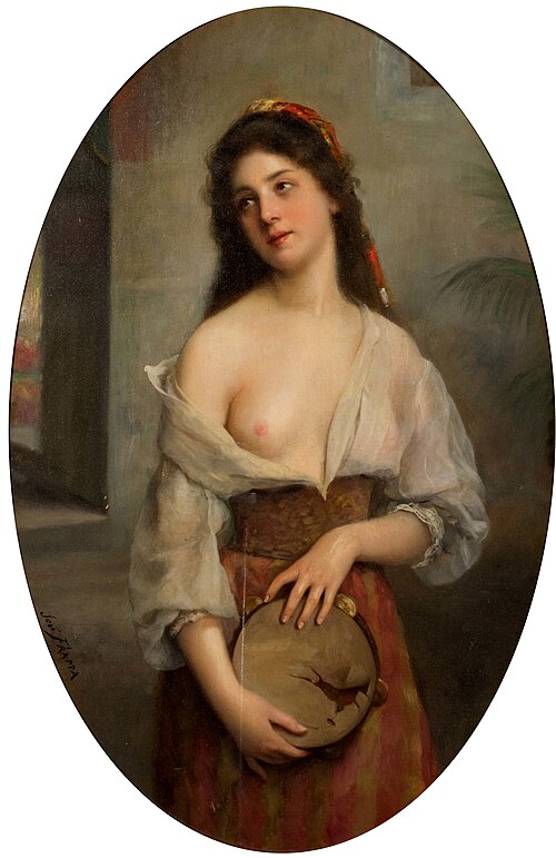The Broken Tambourine, 1900, José Frappa