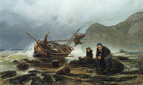 Sea in Normandy, 1875, Constantin Savitski