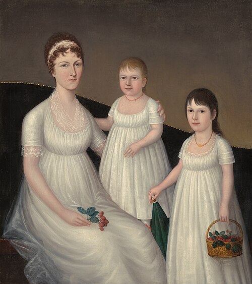 Grace Allison McCurdy (Mrs. Hugh McCurdy) and Her Daughters, Mary Jane and Letitia Grace, 1806, Joshua Johnson