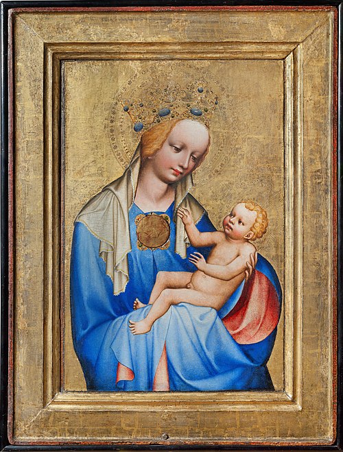 Madonna of Roudnice, 1380, Master of the Třeboň Altarpiece