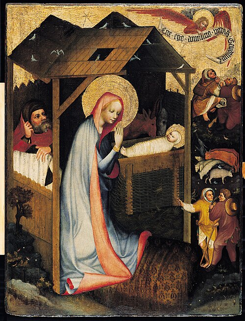 Nativity, 1380, Master of the Třeboň Altarpiece