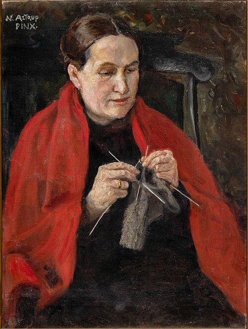The Artist's Mother, 1900, Nikolaï Astrup