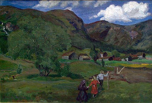 Landscape with Children, 1903, Nikolaï Astrup