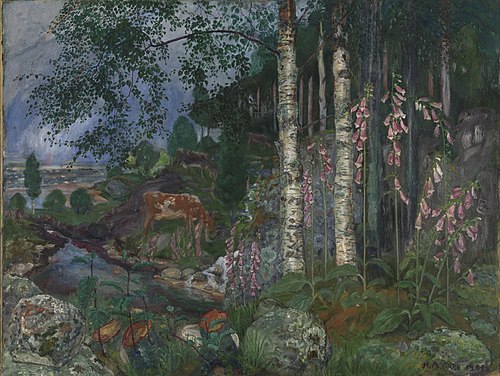 Foxgloves, 1909, Nikolaï Astrup