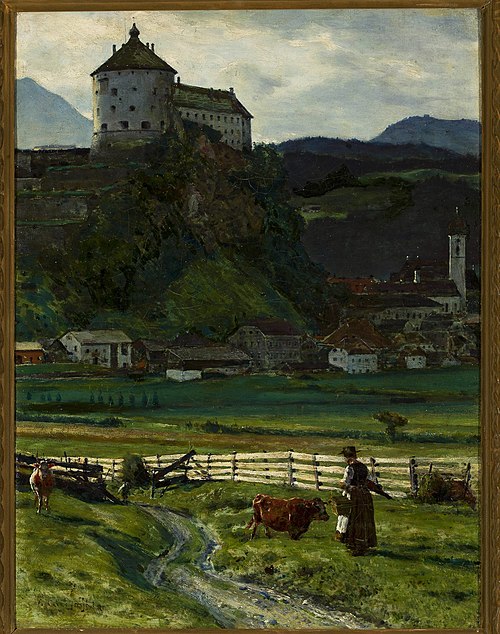 View of the Kufstein Fortress vicinity, 1889, Aleksander Gierymski