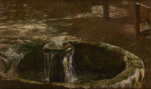 Fountain, 1878, Aleksander Gierymski