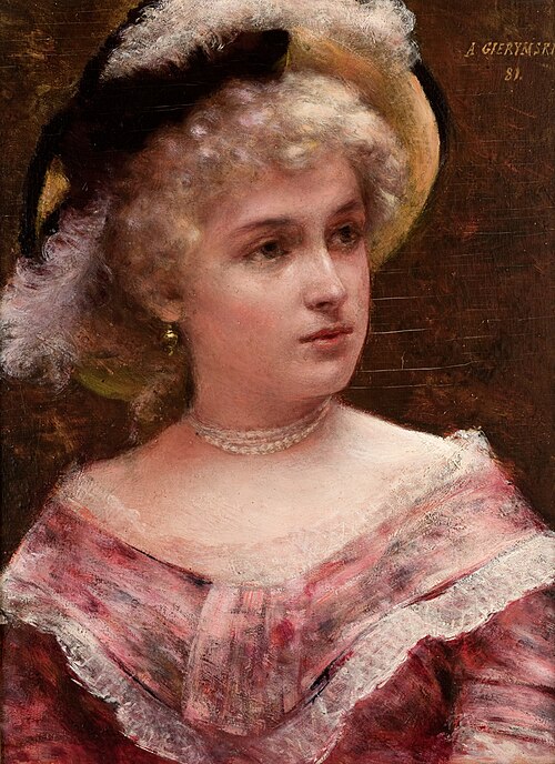 Rococo Lady, 1881, Aleksander Gierymski