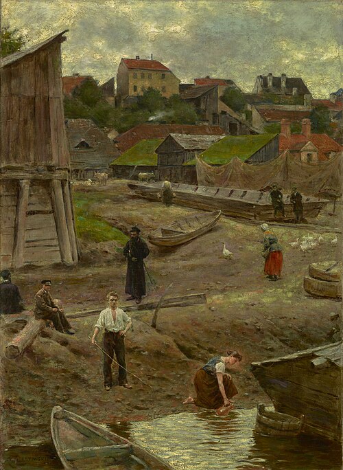 Powiśle (Bank of the Vistula in Warsaw), 1883, Aleksander Gierymski