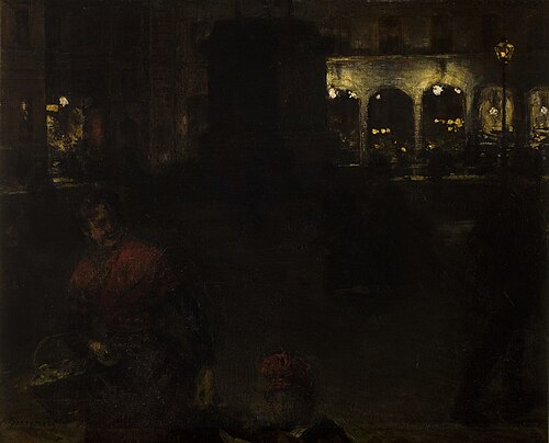 Motif from the Wittelsbachs' Square in Munich, 1889, Aleksander Gierymski