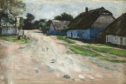 Road at Bronowice, 1894, Aleksander Gierymski