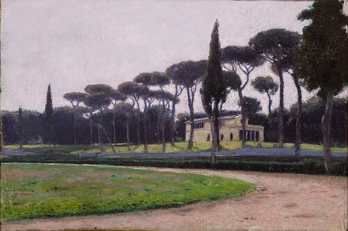 Villa Borghese in Rome, , Aleksander Gierymski