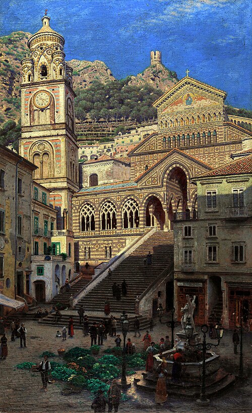 Amalfi Cathedral., 1897, Aleksander Gierymski