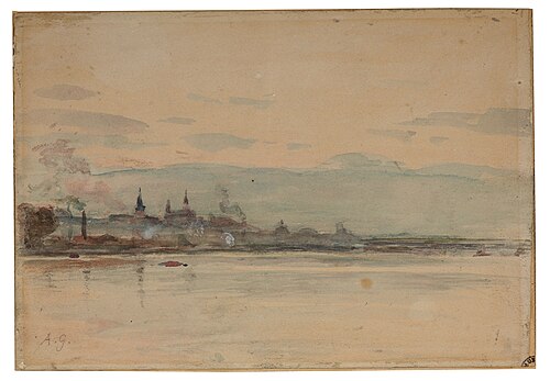The Vistula near Warsaw, 1880, Aleksander Gierymski