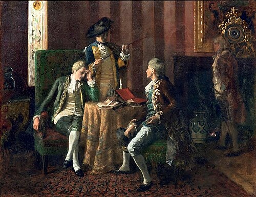 Przed pojedynkiem, 1870, Aleksander Gierymski
