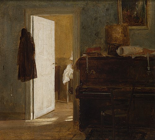Studio in Munich, 1870, Aleksander Gierymski