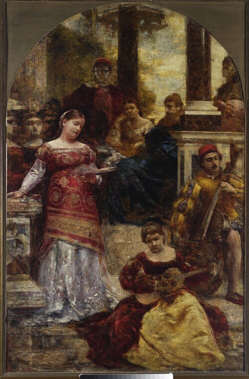 Italian siesta II., 1876, Aleksander Gierymski