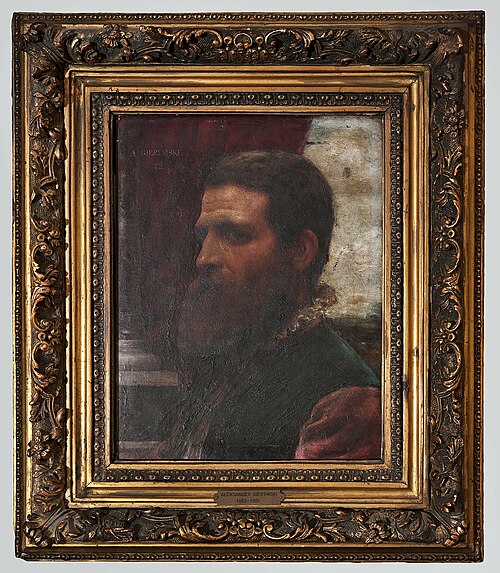 A bust of a man in Renaissance costume., 1882, Aleksander Gierymski
