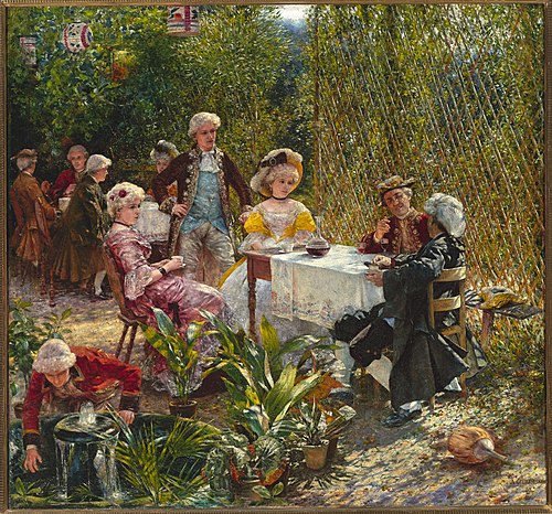 In the Arbour, 1882, Aleksander Gierymski