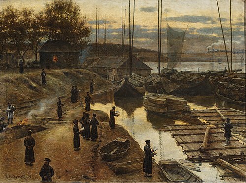 Feast of trumpets I., 1884, Aleksander Gierymski