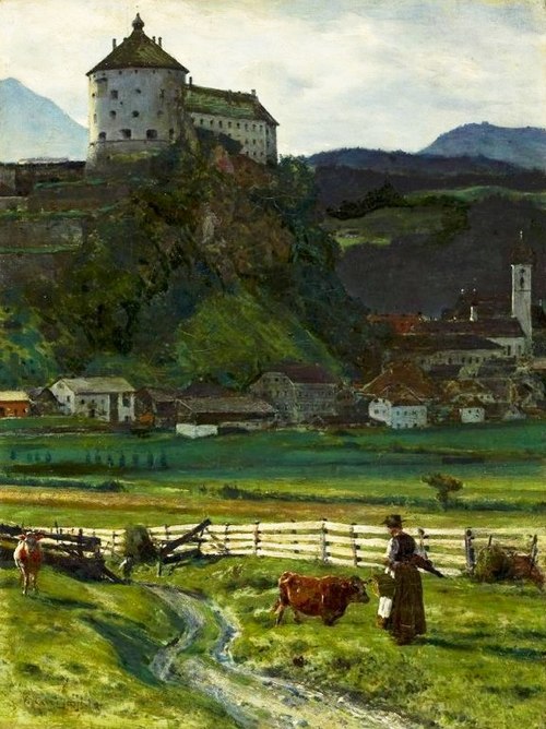View of Kufstein Castle., 1889, Aleksander Gierymski