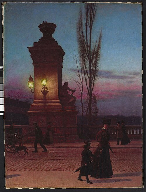 Louis Bridge in Munich., 1890, Aleksander Gierymski