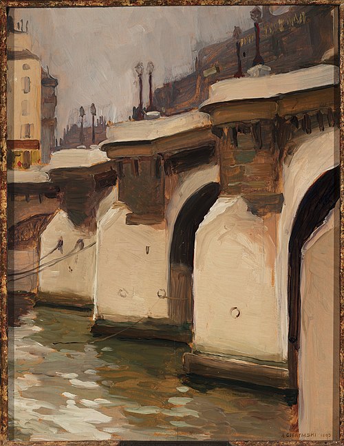 Pont Neuf in Paris, 1893, Aleksander Gierymski
