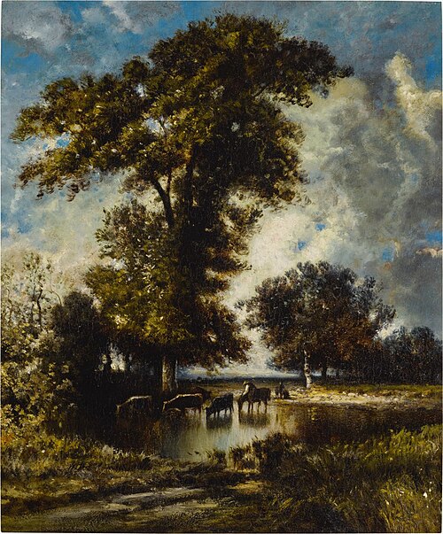 Watering the Herd, , Jules Dupré