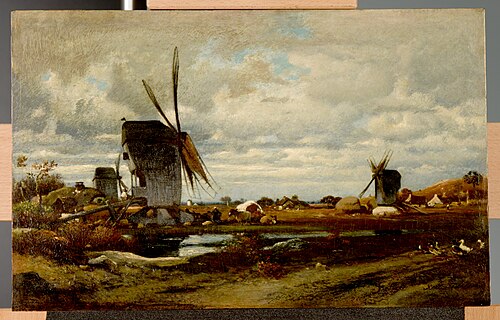 Les moulins à vent, 1835, Jules Dupré